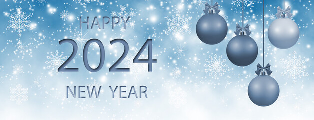 beautiful festive designer christmas decorations.Merry Christmas and Happy New Year Greeting Card