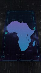 Africa HUD UI Digital Map