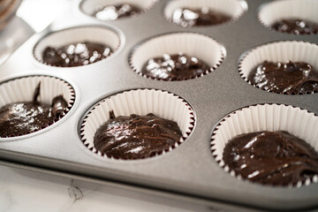 Chocolate peppermint cupcakes