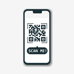 qr code scan me on handphone