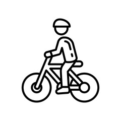 Cycling icon in vector. Illustration