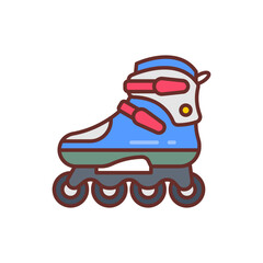 Roller Blade icon in vector. Illustration