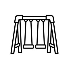 Swing icon in vector. Illustration
