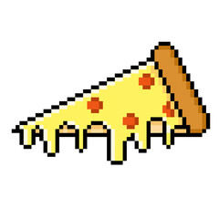 pixel cheese pizza