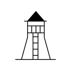 Observatory tower Vector Icon

