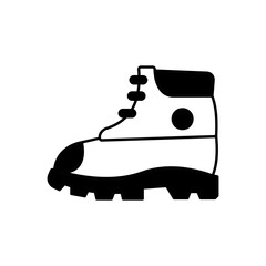 Military boot Vector Icon

