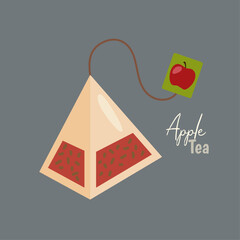 Apple taste Pyramid tea bags 