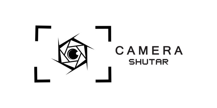 Camera photo icon illustration. Camera photography logo icon vector