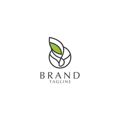 nature leaf tree growth logo icon design. flat vector.