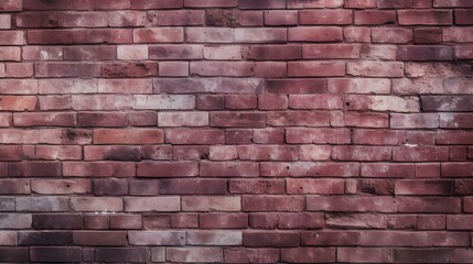 Obraz premium Close Up of a Brick Wall in burgundy Colors. Vintage Background 