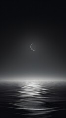 Moonlit Sea's Inspiration in Ethereal Waveform Design. Generative ai