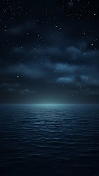 Moonlit Sea's Inspiration in Ethereal Waveform Design. Generative ai © Scrudje