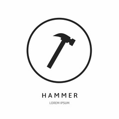 Logo vector design for business. Hammer logos.