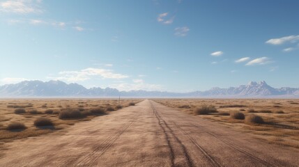 Fototapeta na wymiar Empty asphalt road, Adventure road in desert