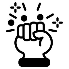  Empowerment glyph icon