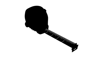 Tape Measure silhouette