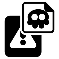  Malware glyph icon