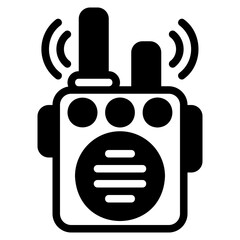  Walkie-talkie glyph icon