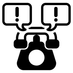  Emergency call glyph icon