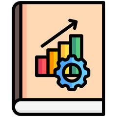 project management book icon often used in design, websites, or applications, banner, flyer to convey specific concepts related to project management.