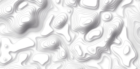  Panorama view gradient multicolor wave curve lines banner background design. Vector illustration. Black and white topography contour lines map isolated on white background.