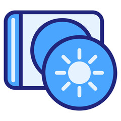  Compact disk blue icon