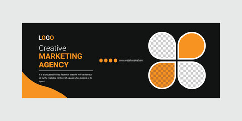 Digital marketing facebook banner template