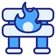  Blocade blue icon