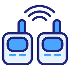  Handy talkie blue icon