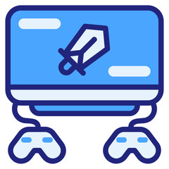  Game blue icon
