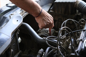 Obraz premium close up of a motorcycle