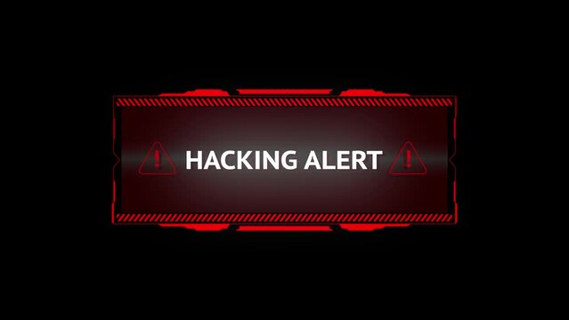 System hacking error Alert message. Background with code Red background. Virus warning. Malware penetration, data threat, system hacking, scam, ddos. cyber security encryption. privacy cyber space.