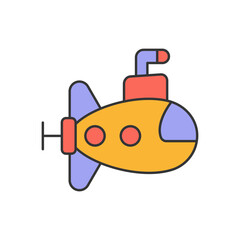 Submarine Vector Icon

