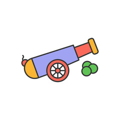 Cannon Vector Icon

