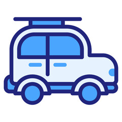  Car blue icon