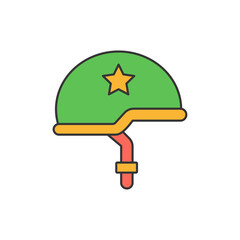  Army cap Vector Icon

