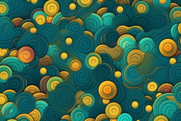 Fototapeta premium pattern of various geometric shapes background