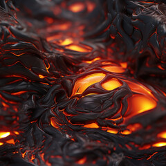 Molten Lava Spectacle, 3D Lava Volcano - Dynamic Background and Seamless Pattern for Striking Artwork