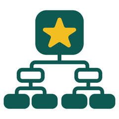 Obraz premium League colored icon