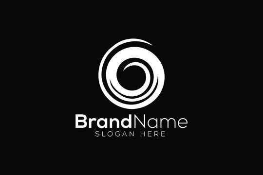 Professional letter o twist logo design vector template