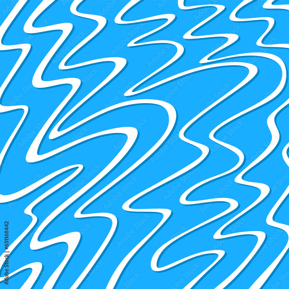 Poster minimalist background with wavy lines pattern