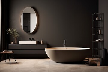 Naklejka na ściany i meble Modern luxury bathroom.