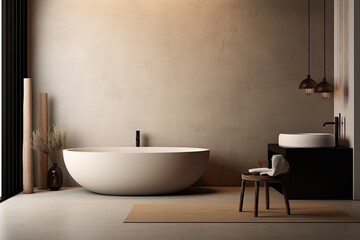 Naklejka na ściany i meble Modern luxury bathroom.