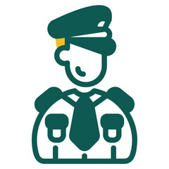  Policeman colored icon