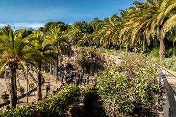 Obraz premium Le parc Guell à Barcelone.