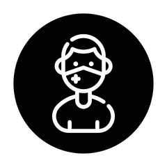 avatar man with mask