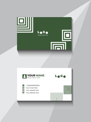 Rectangular simple business card design 