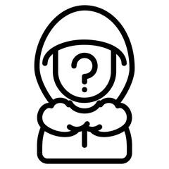  Anonymous outline icon