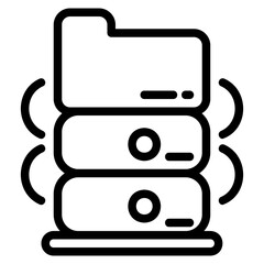  Database outline icon