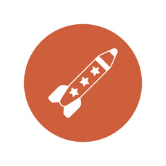 Missile Vector Icon

